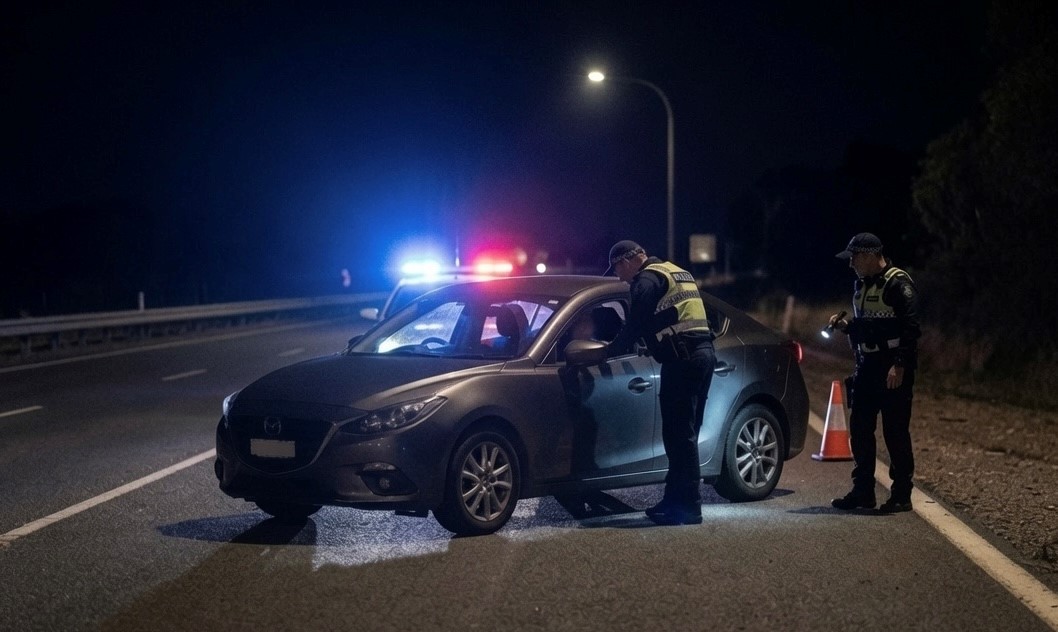 SAPOL warrantless car search boundary rules after a random breath test (RBT) on a South Australian highway.
